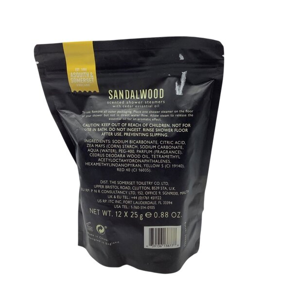 Sandalwood Essential Oil Scented Shower Steamers For Him 12 Pack Relaxing NEW - Picture 2 of 2